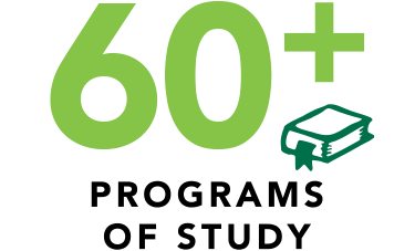 60 plus programs of study