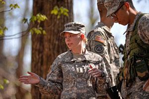 GGC ROTC students doing exercises