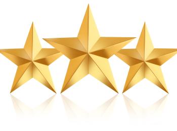 three gold stars